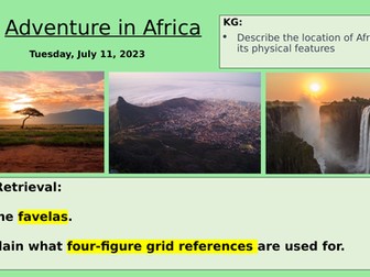 Adventure in Africa: 6-figure grid references (2 lessons)