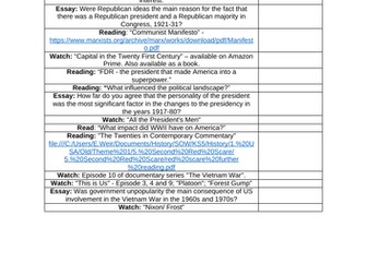 In search of the America Dream Theme 1: Flipped Learning/ Homework Tasks