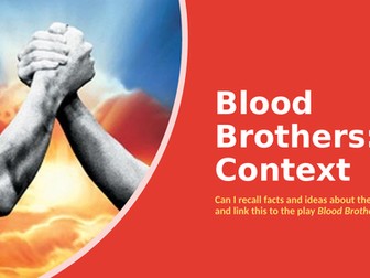 OCR Blood Brothers: 1960s Context