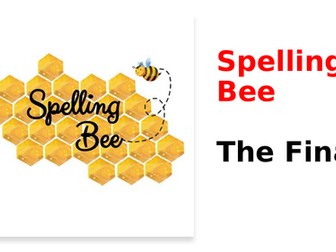 Spelling Bee - Four Rounds