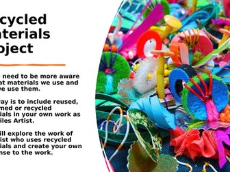 Textiles Recycled Materials project