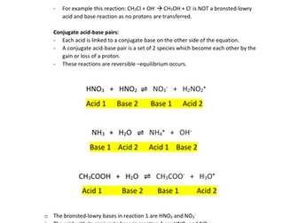 TOPIC 12 (Acid-base equilibria) A LEVEL CHEMISTRY EDEXCEL - A* NOTES