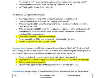 TOPIC 13 (Energetics II) A LEVEL CHEMISTRY EDEXCEL - A* NOTES