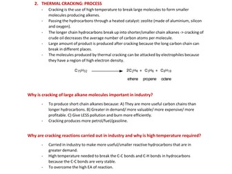 TOPIC 6 (Organic chemistry) A LEVEL CHEMISTRY EDEXCEL - A* NOTES