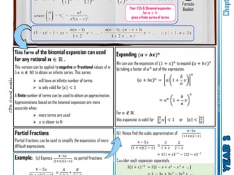 A-level Maths Knowledge Organiser: P2.04 - Binomial Expansions