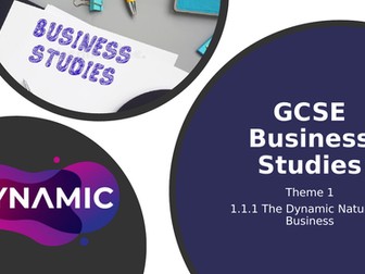 GCSE Business Studies - Pearson Edexcel - Theme 1 - 1.1 Enterprise and entrepreneurship