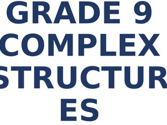 Grade 9 Complex Language Spanisy