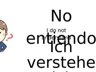 Student Classroom Phrases Spanish-German