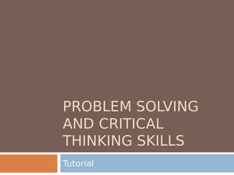 Problem Solving Games