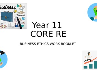 Business Ethics SOW for KS4 CORE RE