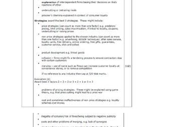 A Level Economics -  Pearson Edexcel - Theme 3 - 3.4.4  - Oligopoly