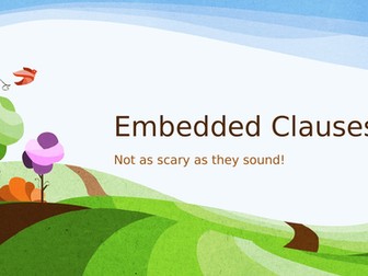 Introduction to Embedded Clauses