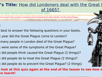 Renaissance Medicine - The Great Plague 1665