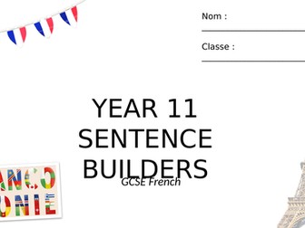 GCSE French - Edexcel - Sentence Builders