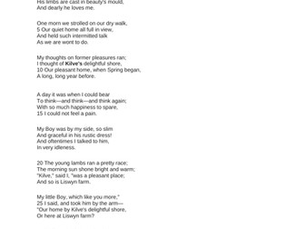 Anecdote for fathers – William Wordsworth