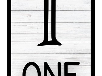 Neutral Roman Numerals Classroom Display