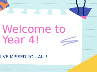 Back to school activities KS2