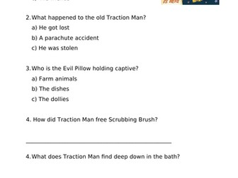 Traction Man Reading Comprehension