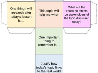 Roll the dice plenary