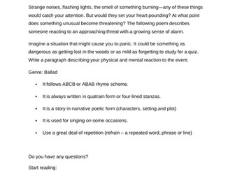 O What Is That Sound - poetry analysis