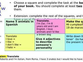 School subjects and verbs of opinion