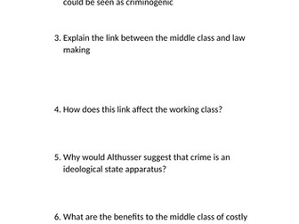 Crime and Deviance - Marxism