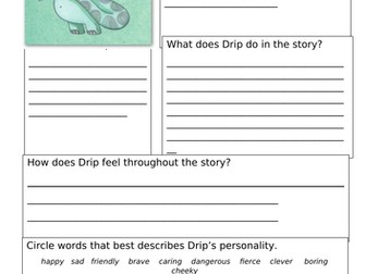 Year 2 English Plan - Tyrannosaurus Drip