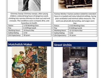 Victorian Top Trump Cards