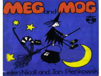 Meg and Mog sequencing resource - Halloween topic