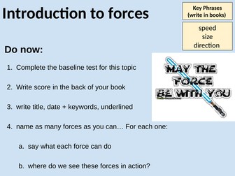 EAL Cantonese KS3 Forces: Introduction