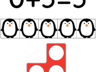 Number bonds to 10 posters - penguins, racoons and numicon
