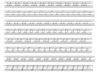 cursive handwriting practise pack