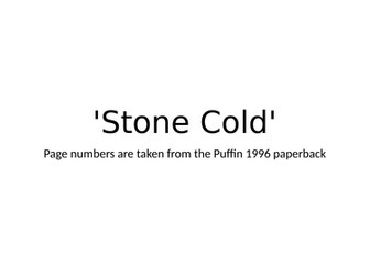 'Stone Cold' activities