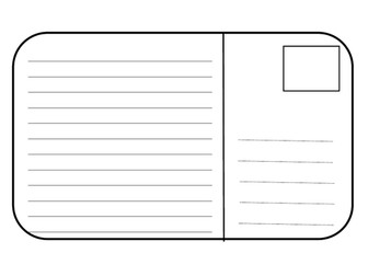 Postcard template