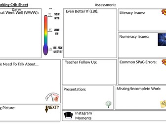 Whole Class Feedback Sheet