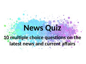 News Quiz Sept 27th - Oct 3rd 2023