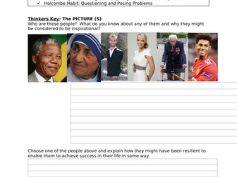 KS3/4 7 lessons Inspirational people unit - Ready to print pack.