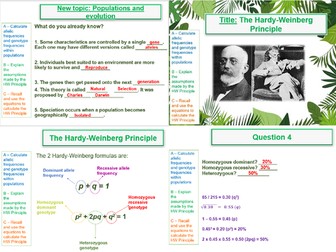 Hardy Weinberg Principle - AQA A Level Biology (A2) -18. Populations and Evolution