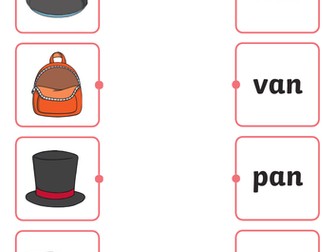 CVC word and picture Matching, A,