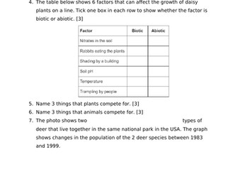 AQA Biology Paper 2 Revision (Trilogy)