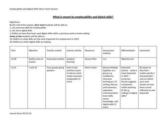 Employability and digital skills micro teach session