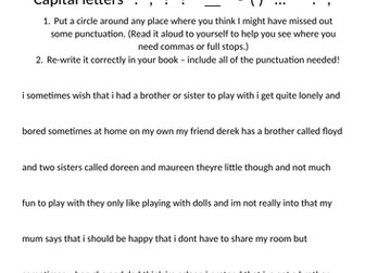 Punctuation Practice