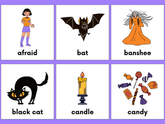 Halloween Flash cards