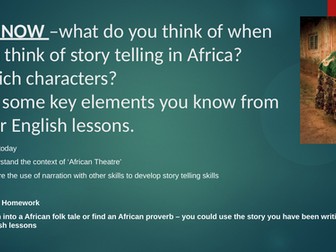 Yr 7 African theatre unit
