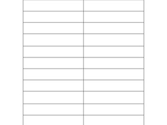 Classroom helping hands editable document