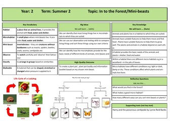 Knowledge Organiser Minibeasts