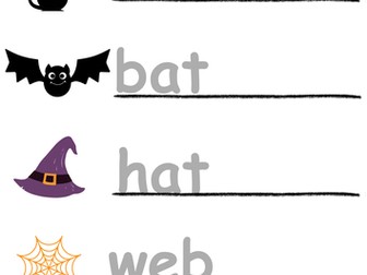 Halloween CVC words