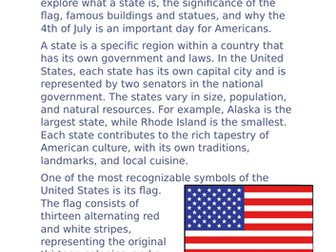 USA information sheet