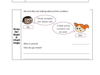 Year 5 Prime Numbers Lesson