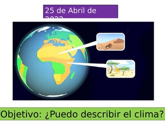 Biomes environment and animals in Spanish ks2
